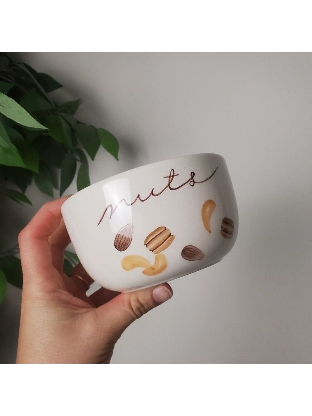 World Market White Small Bowl Nuts